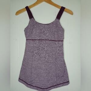 Lululemon Athletica Heathered Purple Tank Top